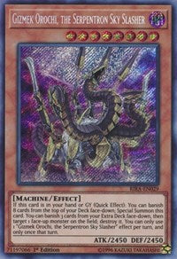 Gizmek Orochi, the Serpentron Sky Slasher [RIRA-EN029] Secret Rare | Fandemonia Ltd