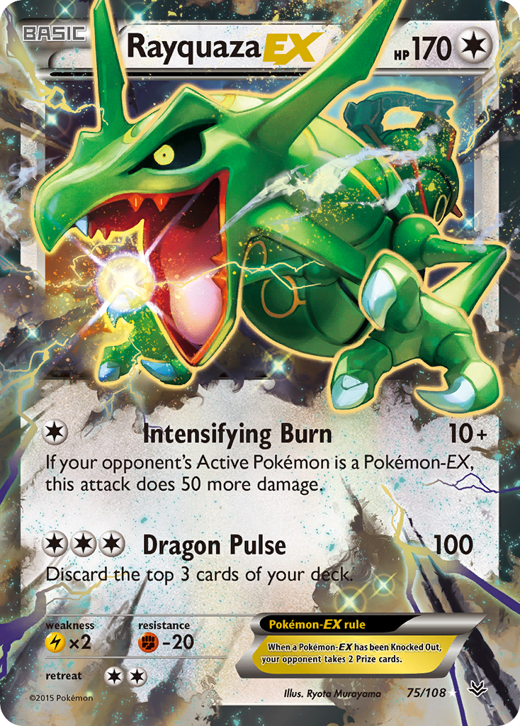 Rayquaza EX (75/108) [XY: Roaring Skies] | Fandemonia Ltd