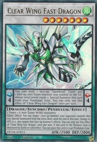 Clear Wing Fast Dragon [DUDE-EN011] Ultra Rare | Fandemonia Ltd