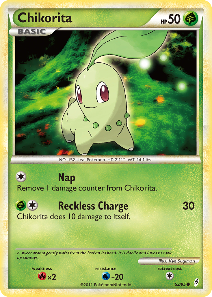 Chikorita (53/95) [HeartGold & SoulSilver: Call of Legends] | Fandemonia Ltd