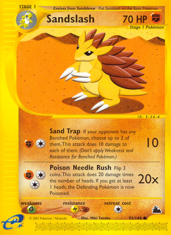 Sandslash (93/144) [Skyridge] | Fandemonia Ltd