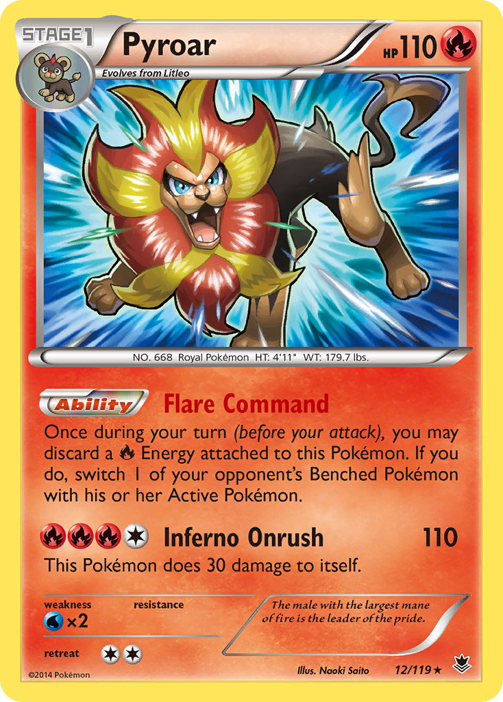 Pyroar (12/119) [XY: Phantom Forces] | Fandemonia Ltd