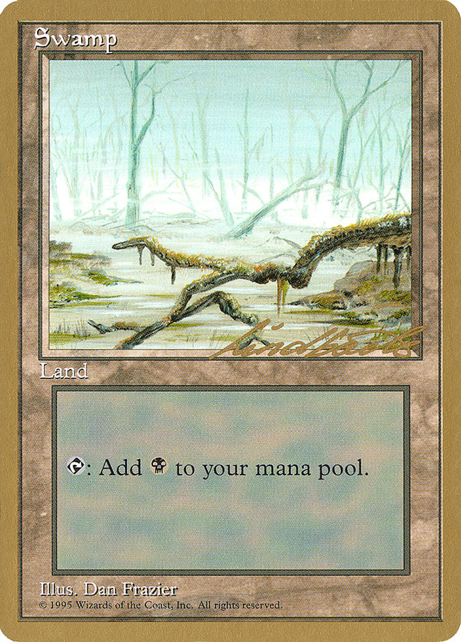 Swamp (ll372) (Leon Lindback) [Pro Tour Collector Set] | Fandemonia Ltd