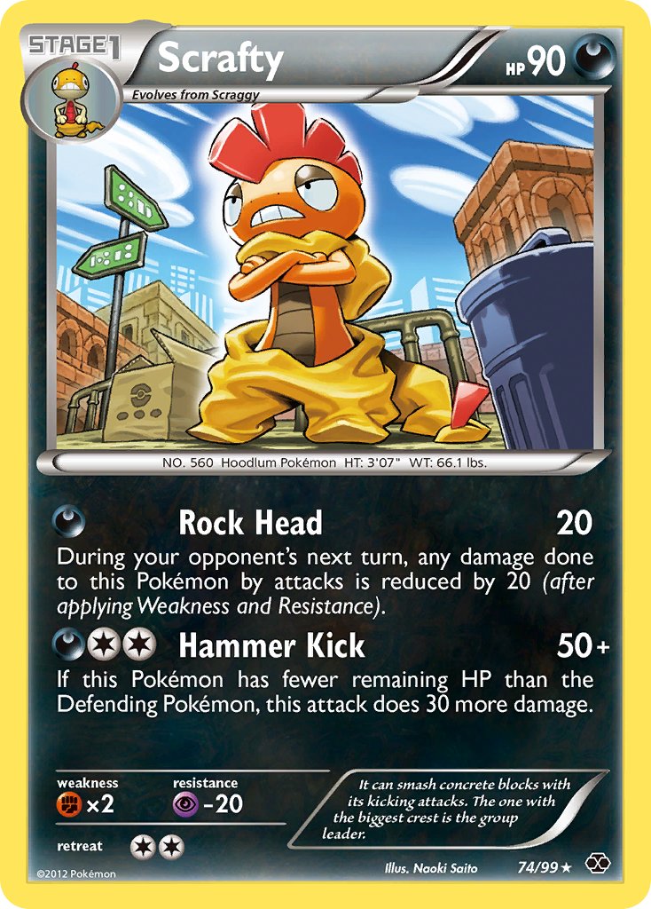 Scrafty (74/99) (Theme Deck Exclusive) [Black & White: Next Destinies] | Fandemonia Ltd