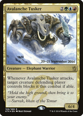 Avalanche Tusker [Khans of Tarkir Promos] | Fandemonia Ltd