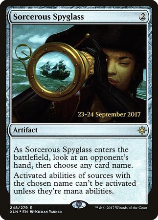 Sorcerous Spyglass [Ixalan Promos] | Fandemonia Ltd