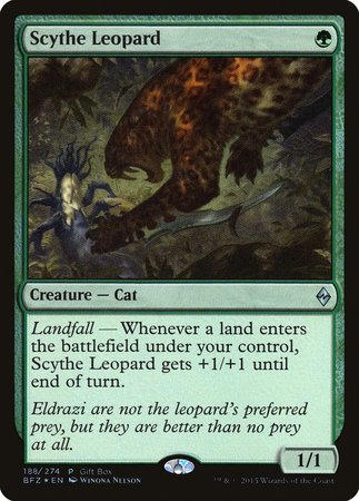 Scythe Leopard [Battle for Zendikar Promos] | Fandemonia Ltd