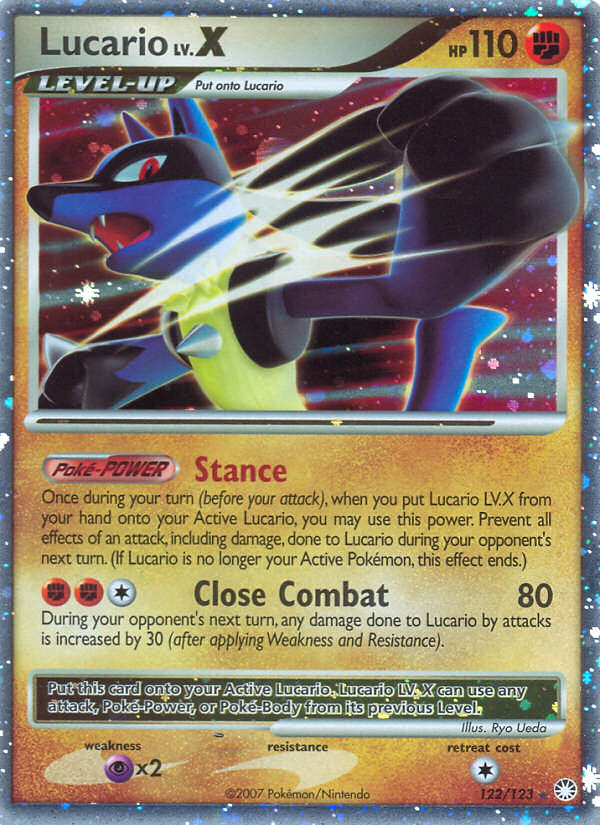 Lucario LV.X (122/123) [Diamond & Pearl: Mysterious Treasures] | Fandemonia Ltd