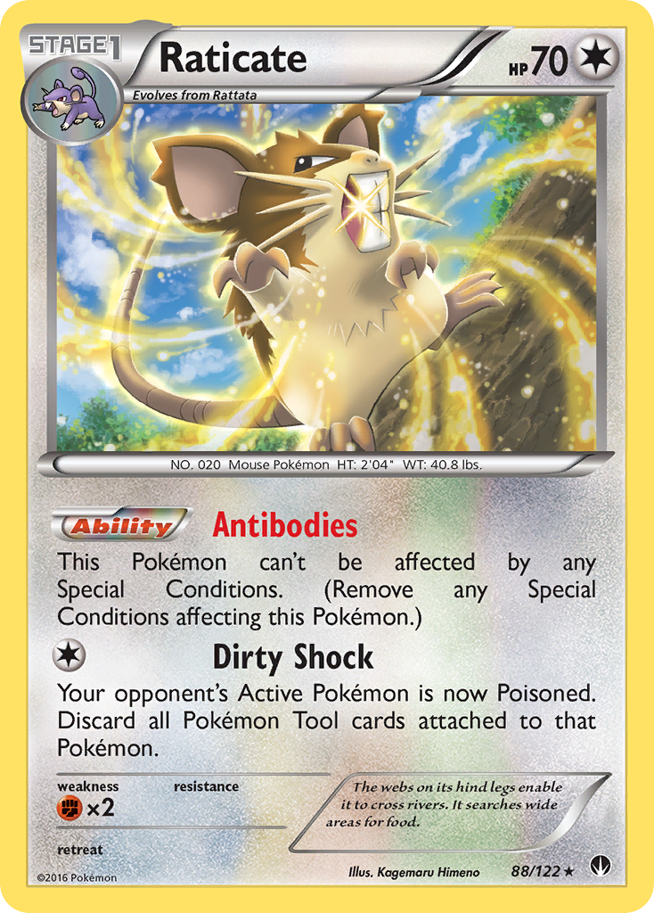 Raticate (88/122) [XY: BREAKpoint] | Fandemonia Ltd