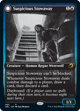 Suspicious Stowaway // Seafaring Werewolf [Innistrad: Double Feature] | Fandemonia Ltd