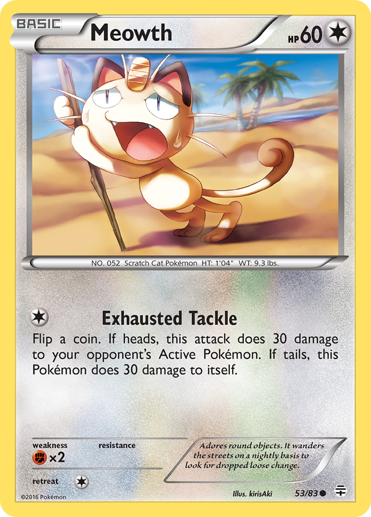 Meowth (53/83) [XY: Generations] | Fandemonia Ltd