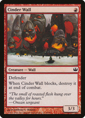 Cinder Wall [Duel Decks: Knights vs. Dragons] | Fandemonia Ltd