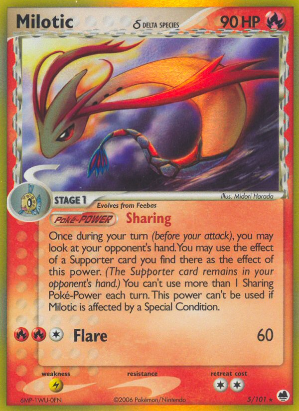 Milotic (5/101) (Delta Species) [EX: Dragon Frontiers] | Fandemonia Ltd