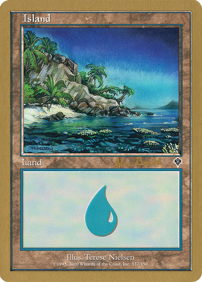 Island (ab337) (Alex Borteh) [World Championship Decks 2001] | Fandemonia Ltd