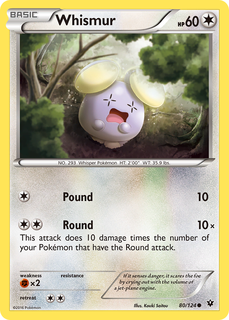 Whismur (80/124) [XY: Fates Collide] | Fandemonia Ltd