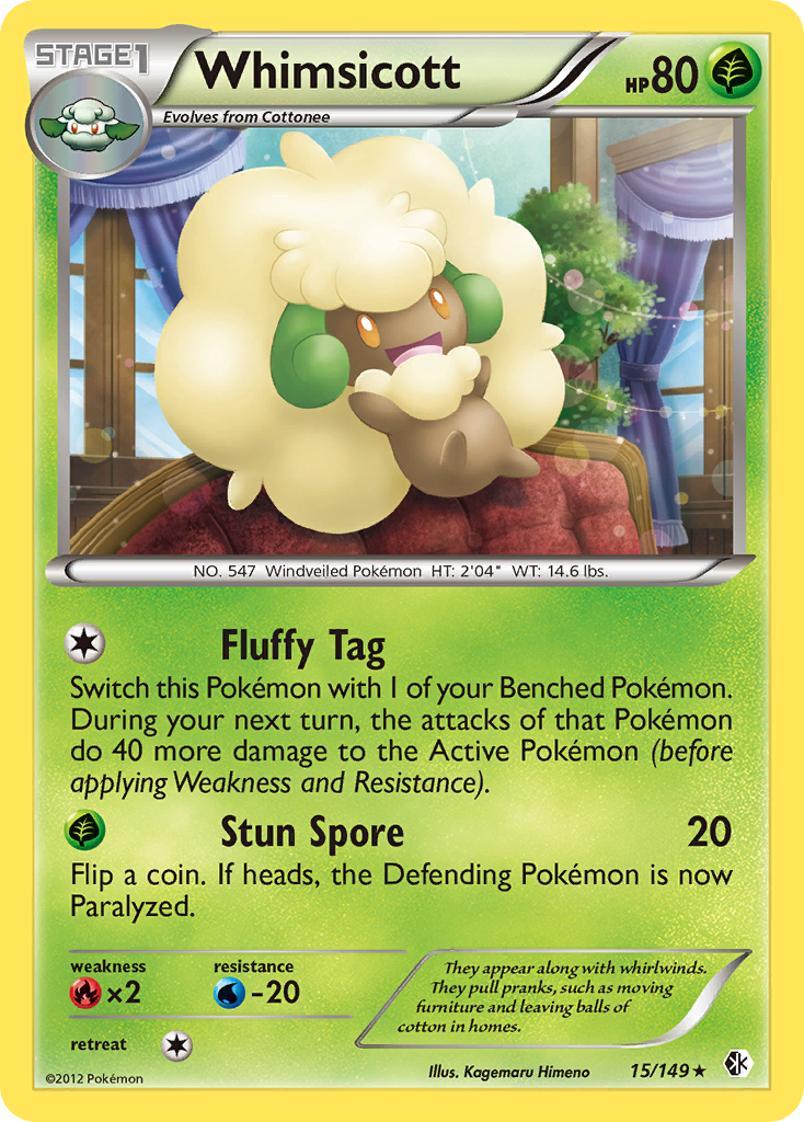 Whimsicott (15/149) [Black & White: Boundaries Crossed] | Fandemonia Ltd