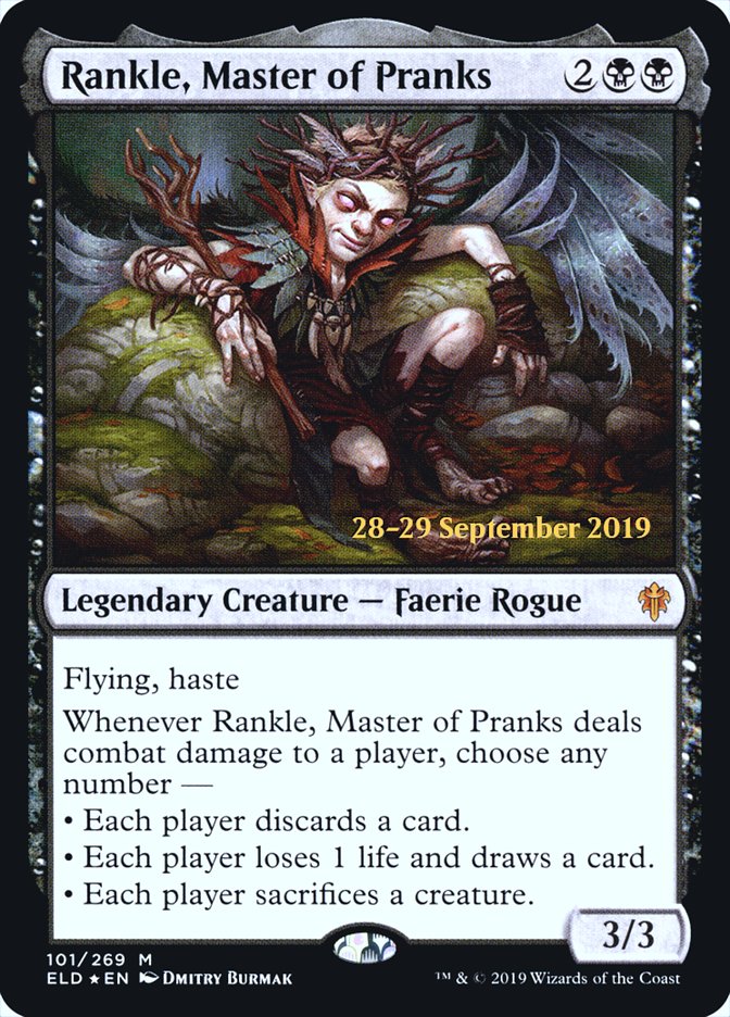 Rankle, Master of Pranks  [Throne of Eldraine Prerelease Promos] | Fandemonia Ltd