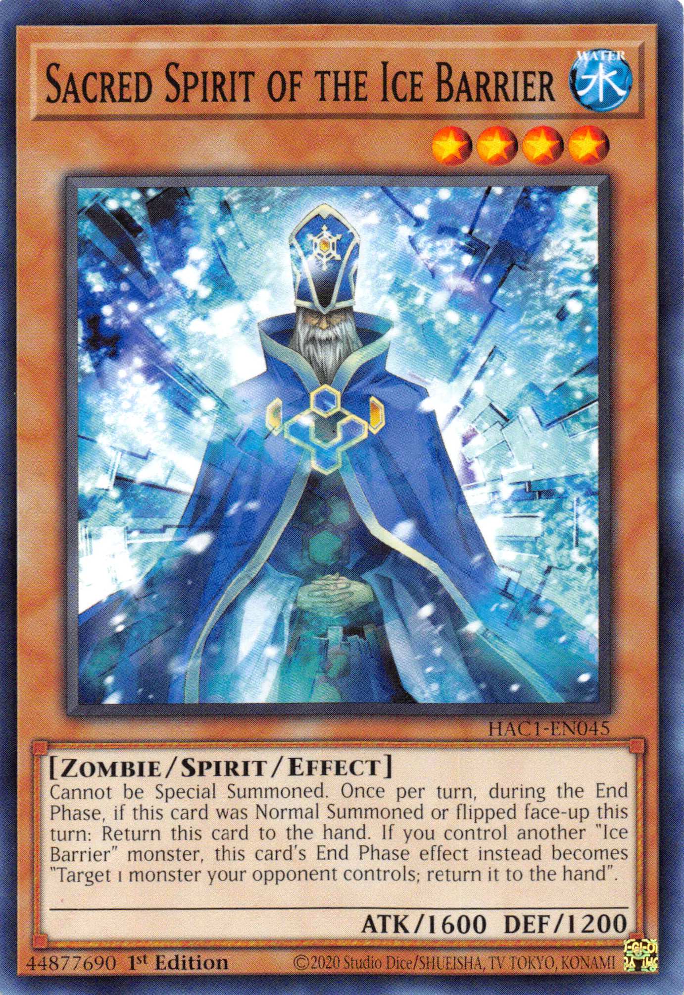 Sacred Spirit of the Ice Barrier (Duel Terminal) [HAC1-EN045] Parallel Rare | Fandemonia Ltd