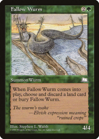 Fallow Wurm [Weatherlight] | Fandemonia Ltd