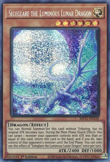 Seleglare the Luminous Lunar Dragon [MP21-EN159] Prismatic Secret Rare | Fandemonia Ltd