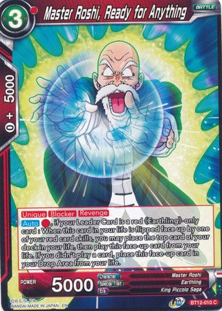 Master Roshi, Ready for Anything [BT12-010] | Fandemonia Ltd