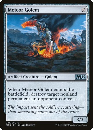 Meteor Golem [Core Set 2019] | Fandemonia Ltd