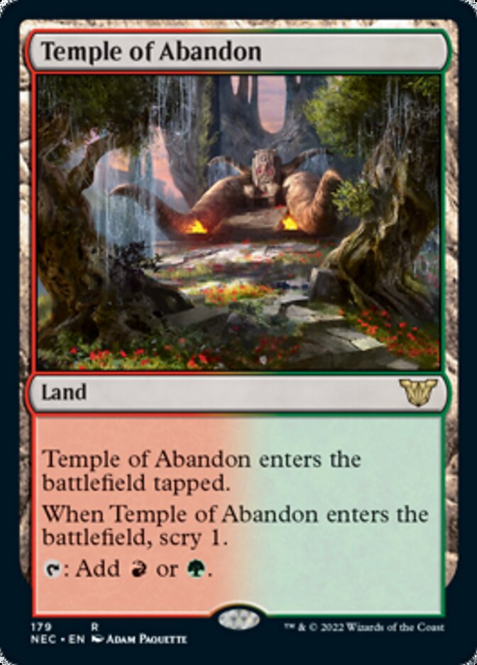 Temple of Abandon [Kamigawa: Neon Dynasty Commander] | Fandemonia Ltd