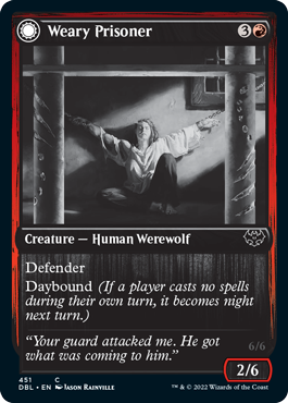 Weary Prisoner // Wrathful Jailbreaker [Innistrad: Double Feature] | Fandemonia Ltd