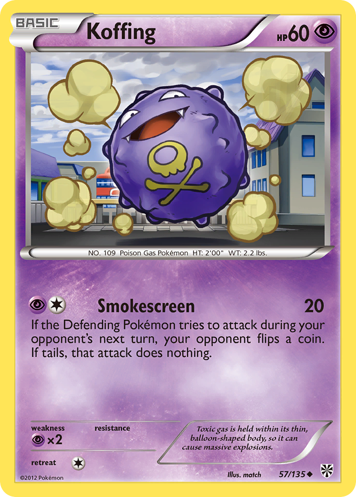 Koffing (57/135) [Black & White: Plasma Storm] | Fandemonia Ltd