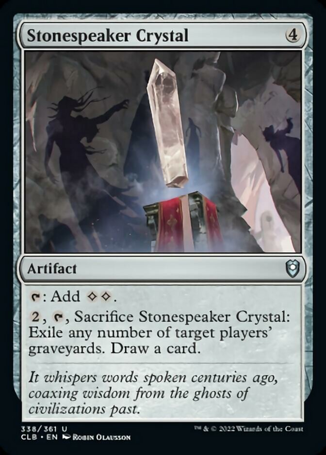 Stonespeaker Crystal [Commander Legends: Battle for Baldur's Gate] | Fandemonia Ltd