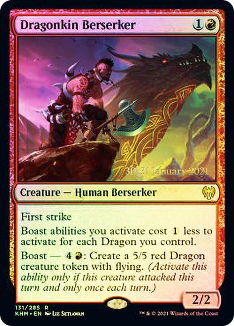 Dragonkin Berserker  [Kaldheim Prerelease Promos] | Fandemonia Ltd