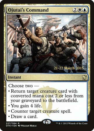 Ojutai's Command [Dragons of Tarkir Promos] | Fandemonia Ltd