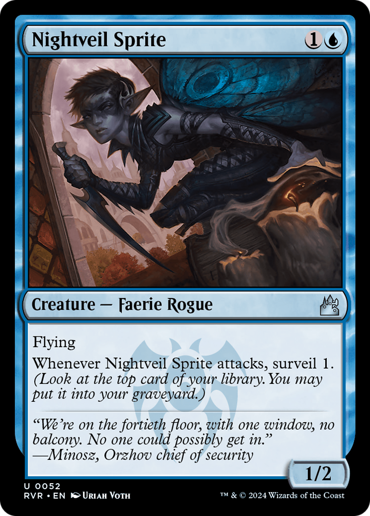 Nightveil Sprite [Ravnica Remastered] | Fandemonia Ltd