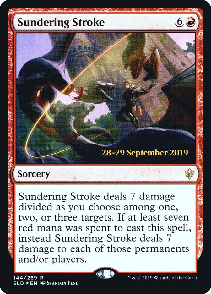 Sundering Stroke  [Throne of Eldraine Prerelease Promos] | Fandemonia Ltd