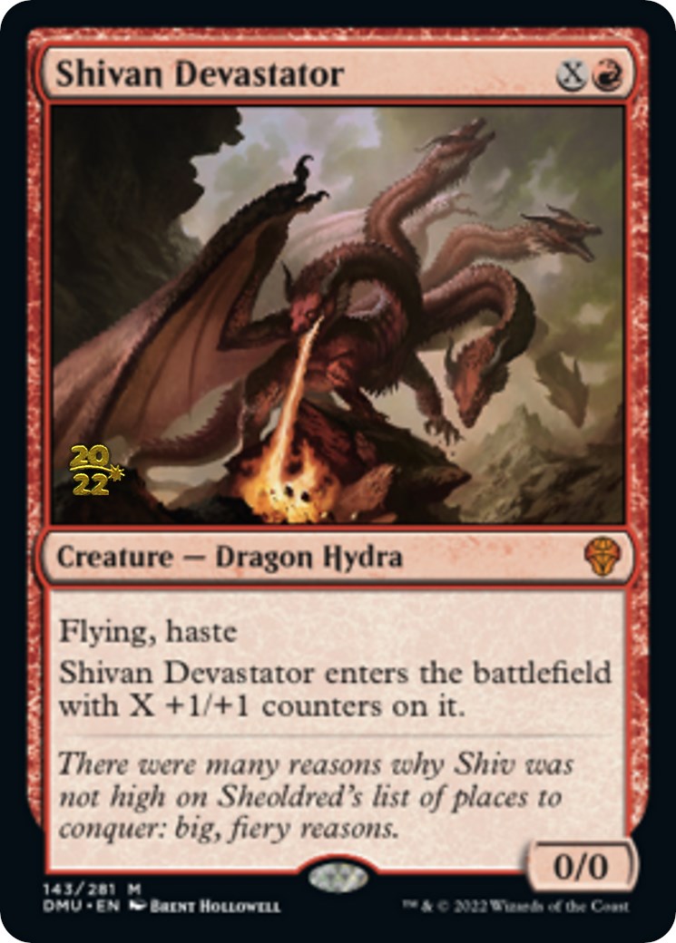 Shivan Devastator [Dominaria United Prerelease Promos] | Fandemonia Ltd