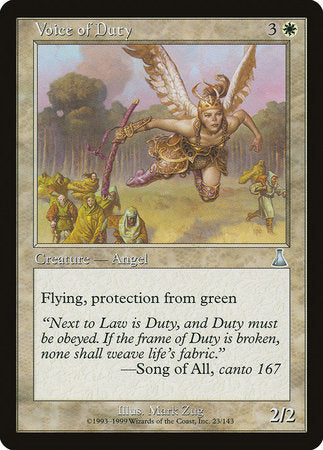 Voice of Duty [Urza's Destiny] | Fandemonia Ltd