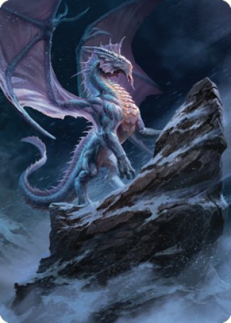 Ancient Silver Dragon Art Card (06) [Commander Legends: Battle for Baldur's Gate Art Series] | Fandemonia Ltd