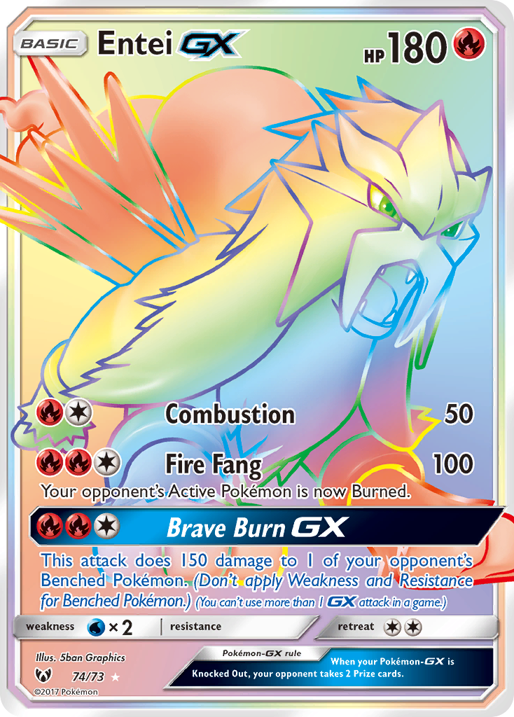 Entei GX (74/73) [Sun & Moon: Shining Legends] | Fandemonia Ltd