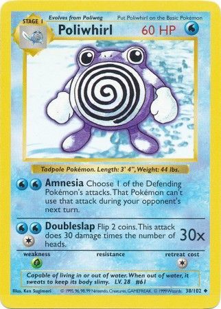 Poliwhirl (38/102) [Base Set Shadowless Unlimited] | Fandemonia Ltd