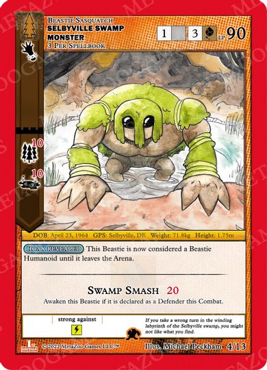 Selbyville Swamp Monster [Cryptid Nation: Wilderness First Edition Release Event Deck] | Fandemonia Ltd