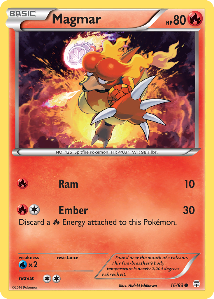 Magmar (16/83) [XY: Generations] | Fandemonia Ltd