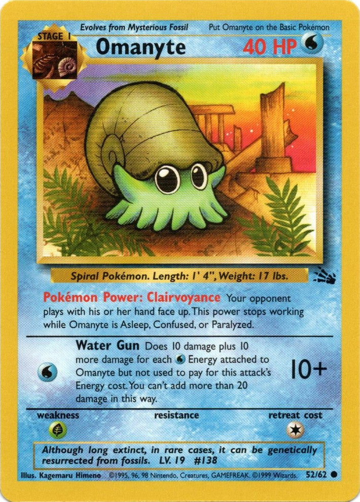 Omanyte (52/62) [Fossil Unlimited] | Fandemonia Ltd