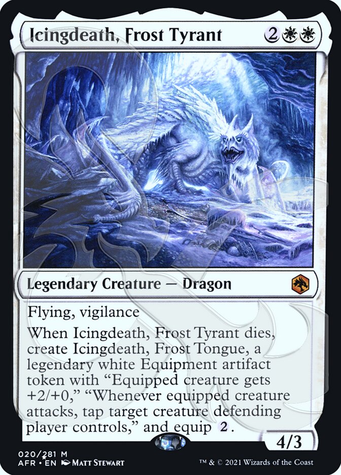 Icingdeath, Frost Tyrant (Ampersand Promo) [Dungeons & Dragons: Adventures in the Forgotten Realms Promos] | Fandemonia Ltd