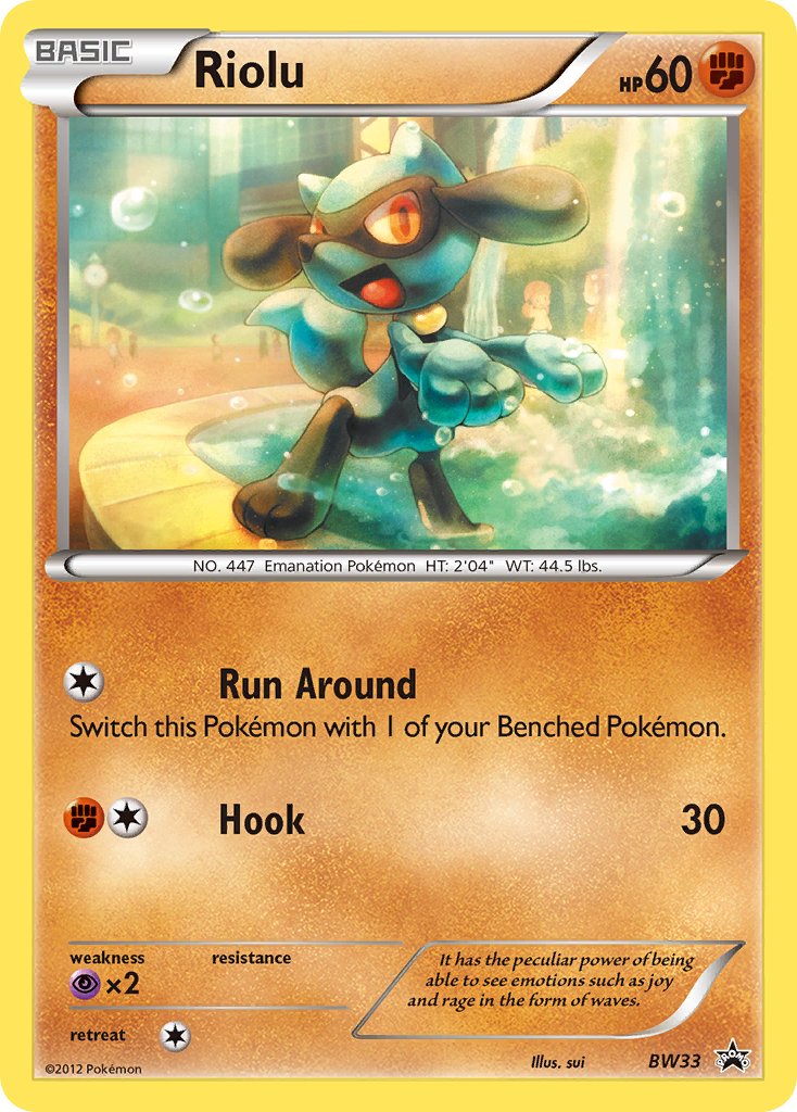 Riolu (BW33) [Black & White: Black Star Promos] | Fandemonia Ltd