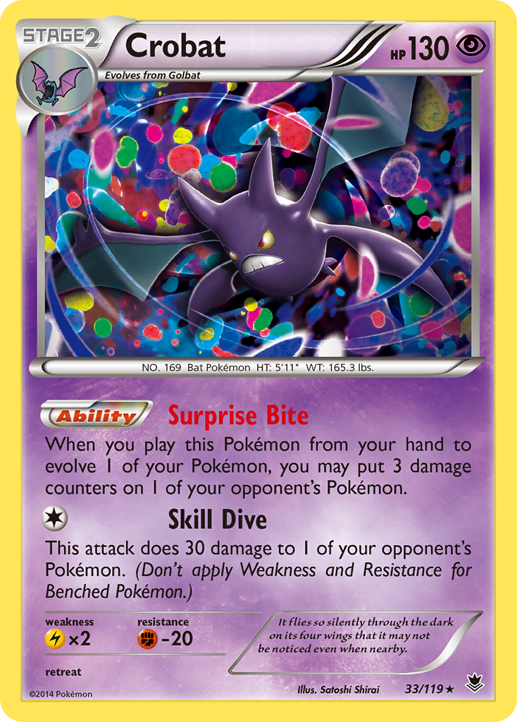 Crobat (33/119) [XY: Phantom Forces] | Fandemonia Ltd