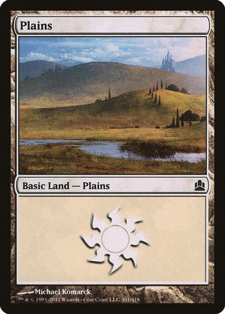 Plains (301) [Commander 2011] | Fandemonia Ltd