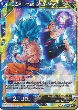 Son Goku and Vegeta, Saiyan Bonds (DB1-089) [Dragon Brawl] | Fandemonia Ltd