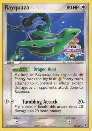 Rayquaza (22/107) (Gym Challenge Promo) [EX: Deoxys] | Fandemonia Ltd