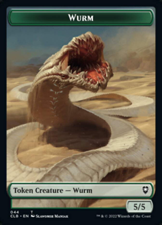 Phyrexian Beast // Wurm Double-sided Token [Commander Legends: Battle for Baldur's Gate Tokens] | Fandemonia Ltd