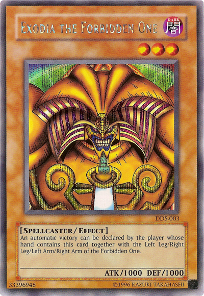 Exodia the Forbidden One (Dark Duel Stories) [DDS-003] Secret Rare | Fandemonia Ltd